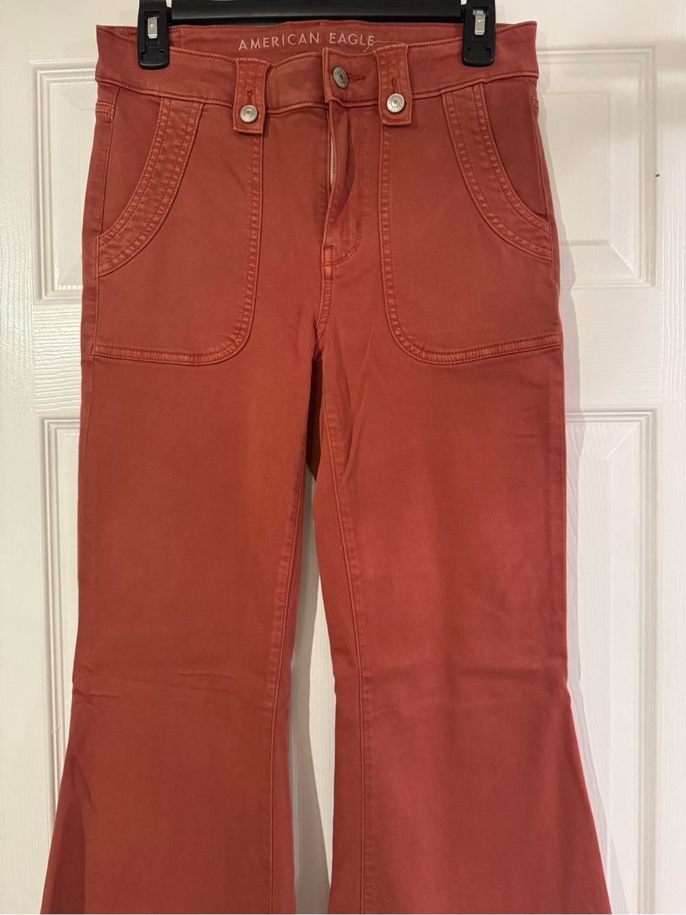 American Eagle Women’s Rust Stretch Festival Flare Jeans Size 6 Regular